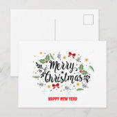Weihnachtskarte Postkarte (Vorne/Hinten)