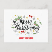 Weihnachtskarte Postkarte (Vorderseite)