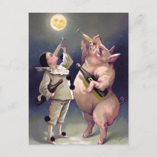 Weihnachtskarte Postkarte (Vorderseite)