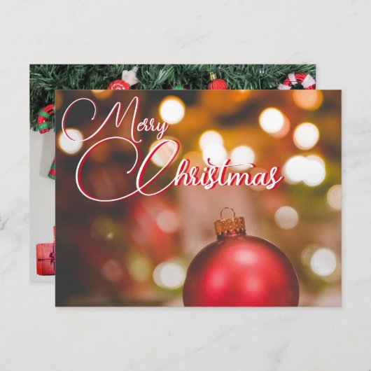 Weihnachtskarte Postkarte (Vorne/Hinten)
