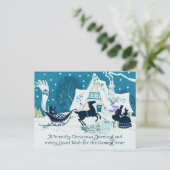 Weihnachtskarte Postkarte (Stehend Vorderseite)