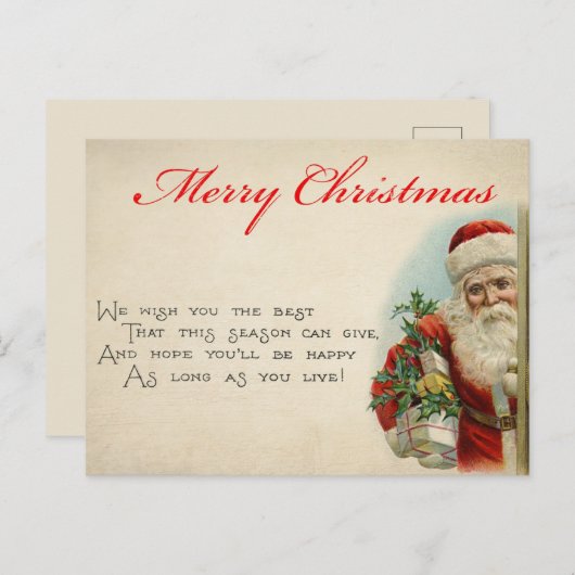 Weihnachtskarte Postkarte (Vorne/Hinten)