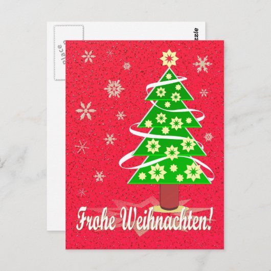 Weihnachtskarte Postkarte (Vorne/Hinten)