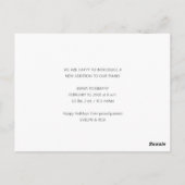 Weihnachtskarte Postkarte (Rückseite)