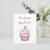 Weihnachtskarte Postkarte, Weihnachtskuchen Feiertagspostkarte (Stehend Vorderseite)