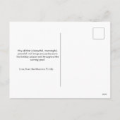 Weihnachtskarte Postkarte, Weihnachtskuchen Feiertagspostkarte (Rückseite)