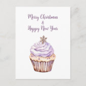 Weihnachtskarte Postkarte, Weihnachtskuchen Feiertagspostkarte (Vorderseite)