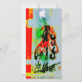 Weihnachtskarte prächtigen Weihnachtsbaum Feiertagskarte