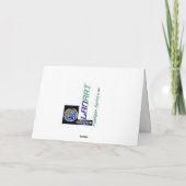 Weihnachtskarte "Puddigan" Feiertagskarte (Rückseite)