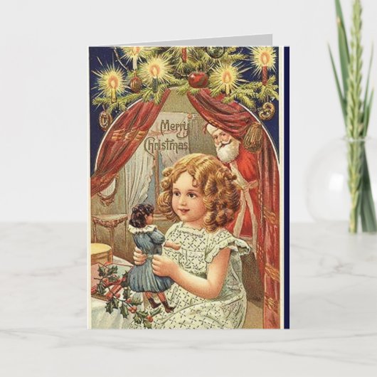 Weihnachtskarte - Puppe Feiertagskarte (Vorderseite)