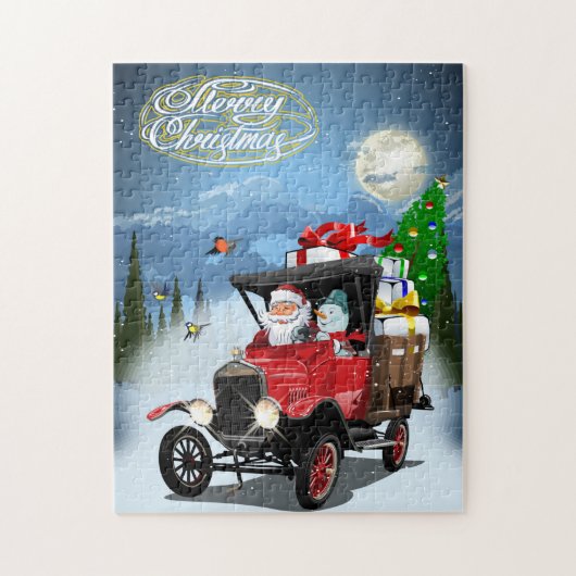Weihnachtskarte Puzzle (Vertikal)