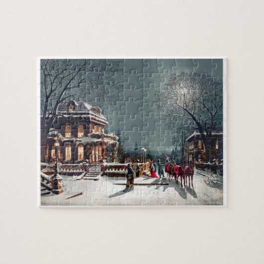 Weihnachtskarte Puzzle (Horizontal)