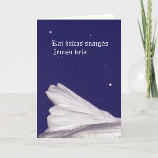 Weihnachtskarte Rami naktis Feiertagskarte (Vorderseite)