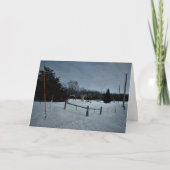 Weihnachtskarte "Rampage in Park" Karte (Vorderseite)