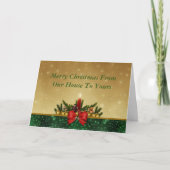 Weihnachtskarte Red Candle Karte (Vorderseite)