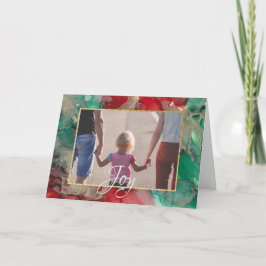 Weihnachtskarte "Reds & Grüntöne" Feiertagskarte