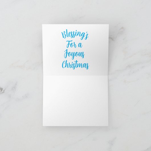 Weihnachtskarte : Religiös Feiertagskarte (Innenseite)