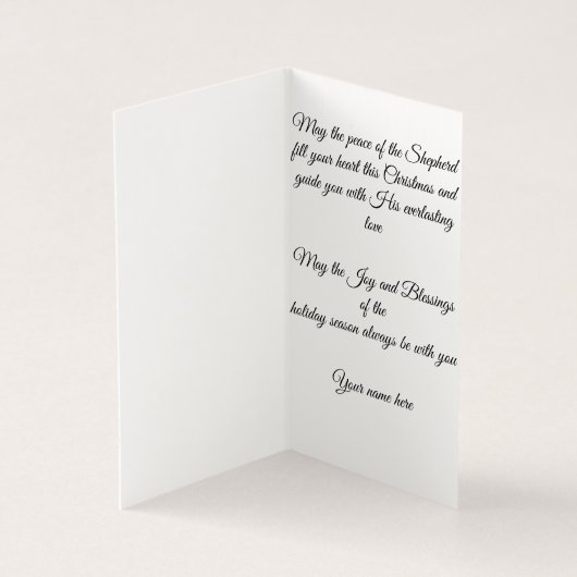 Weihnachtskarte Religiös Personalisiert (Innenseite)