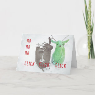 WEIHNACHTSKARTE RENTIER PAUSE DANKESKARTE