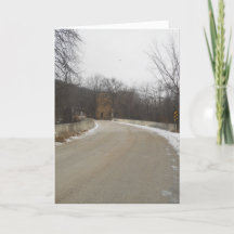 Weihnachtskarte "Road to Oxford Mill Ruins"