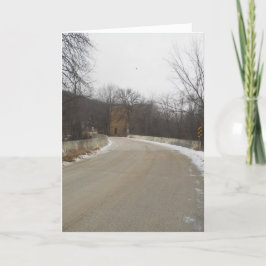 Weihnachtskarte "Road to Oxford Mill Ruins" Karte