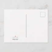 Weihnachtskarte Robin Christmas Card Ankündigungspostkarte (Rückseite)