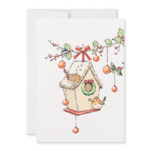 Weihnachtskarte Robin, Christmas Card