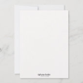 Weihnachtskarte Robin, Christmas Card Einladung (Rückseite)