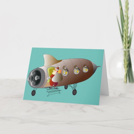 Weihnachtskarte Rocket Sankt Feiertagskarte (Vorderseite)