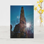 Weihnachtskarte "Ruinen" Karte (Gelbe Blume)