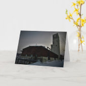 Weihnachtskarte "Sack House" Karte (Gelbe Blume)