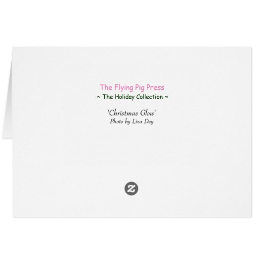 Weihnachtskarte - Saison (Rückseite Horizontal)