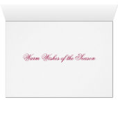 Weihnachtskarte - Saison (Innenansicht Horizontal (Unten))