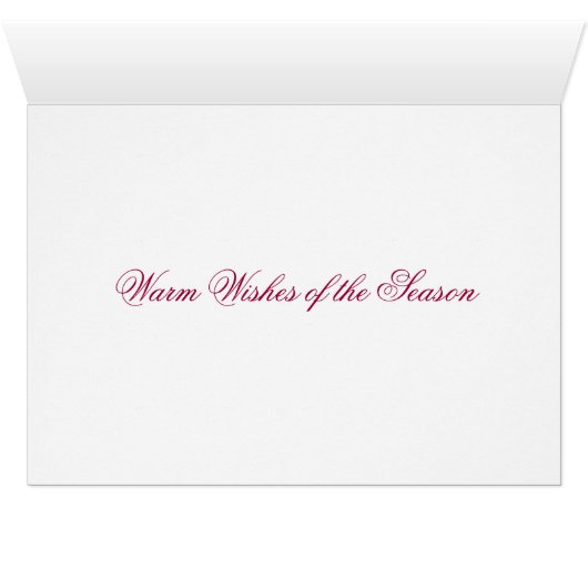 Weihnachtskarte - Saison (Innenansicht Horizontal (Unten))