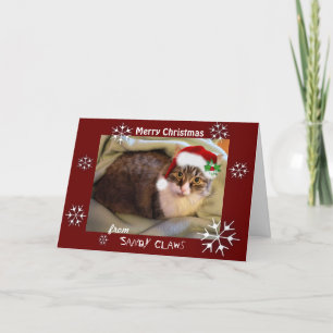 Weihnachtskarte "Sandy Claws" Feiertagskarte