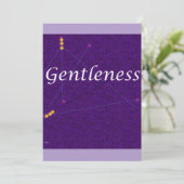 Weihnachtskarte -Sanftmut Feiertagskarte (Stehend Vorderseite)