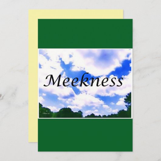 Weihnachtskarte---Sanftmut Feiertagskarte (Vorne/Hinten)