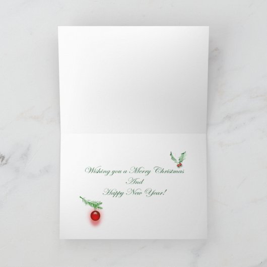 Weihnachtskarte Sankt Stier Feiertagskarte (Innenseite)