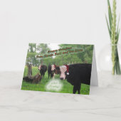 Weihnachtskarte Sankt Stier Feiertagskarte (Vorderseite)