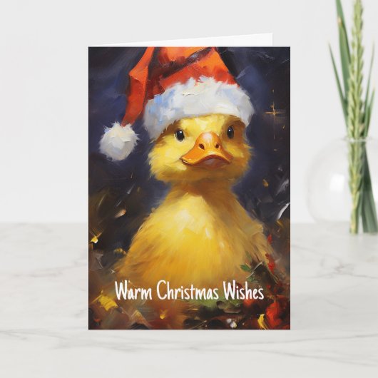 Weihnachtskarte Santa Duck Karte (Vorderseite)