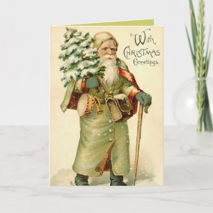 Weihnachtskarte Santa Feiertagskarte