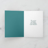 Weihnachtskarte Santa Flüchtige Blick Vintage Feiertagskarte (Innenseite)