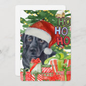 Weihnachtskarte Santa Labrador (Vorne/Hinten)