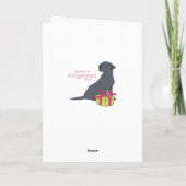 Weihnachtskarte "Santa Paws" Feiertagskarte (Rückseite)