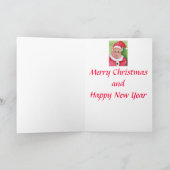 Weihnachtskarte Santa Pig Feiertagskarte (Innenseite)