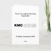 Weihnachtskarte Santa Rat Feiertagskarte (Rückseite)