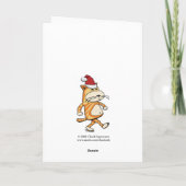 Weihnachtskarte: Santa Stuck Feiertagskarte (Rückseite)