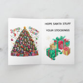 Weihnachtskarte Santa war draußen Karte (Innenseite)