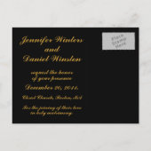 Weihnachtskarte Save the Date Ankündigungspostkarte (Rückseite)