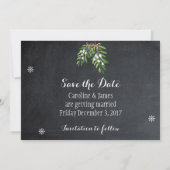 Weihnachtskarte Save the Date Einladung (Rückseite)